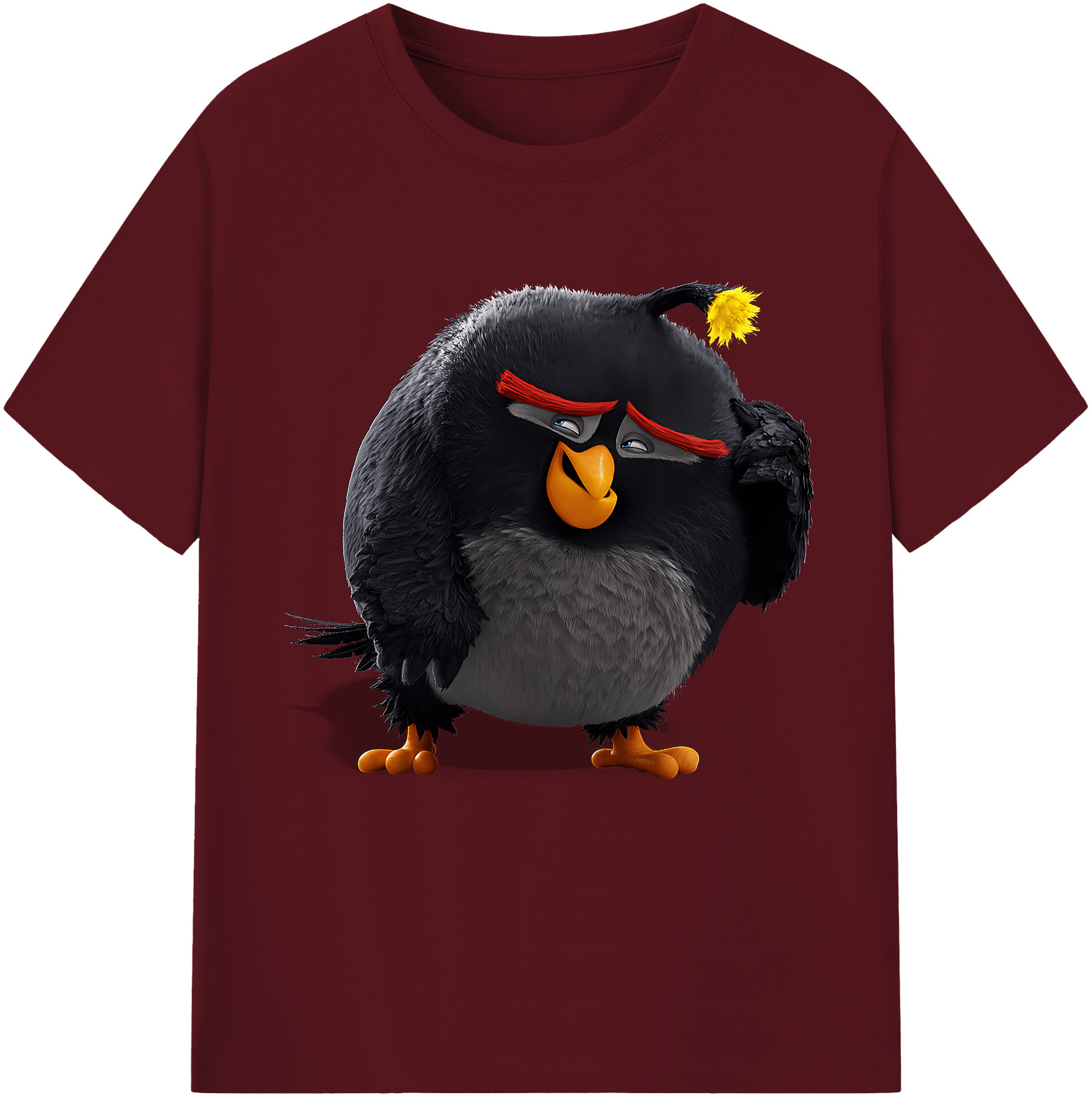 （画像用） Angry Birds アングリーバード 綿100％半袖Tシャツ（フロントプリント）